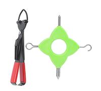 4 in 1 Multi Fishing Knot Puller Tool | Stainless Steel Bait & Carp Fishing Line Tool | Knotless Knot Maker with Secure Grip Handle | Includes Nail Clipper for Anglers