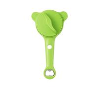 4-in-1 Multi-Purpose Jar Opener Easy Grip Lid Remover for Seniors Arthritis Sufferers, Manual Can and Bottle Opener with Stainless Steel Non-Slip Teeth, Kitchen Essential Tool (Green)