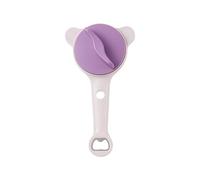 4-in-1 Multi-Purpose Jar Opener Easy Grip Lid Remover for Seniors Arthritis Sufferers, Manual Can and Bottle Opener with Stainless Steel Non-Slip Teeth, Kitchen Essential Tool (Purple)