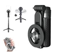 4-in-1 Multifunctional 360° Rotation Magnetic Selfie Stick,Portable Retractable Magnetic Tripod with Wireless Remote Control,Suitable for Selfies, Travel Vlogs, Video Recording (1pcs)