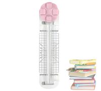 4 In 1 Paper Cutter, 4-In-1 Multi-Function Paper Trimmer, 4 In 1 Papers Cutter Duomiluo with Straight, Wave, Perforated & Creasing Blades for Craft Paper/Cardstock/Label/Photo Etc (Pink)
