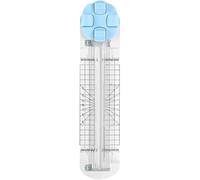 4 In 1 Paper Cutter - 4 In 1 Multi-Function Paper Trimmer, Convenient, Foldable Perforation Tool for Cardboard,Coupons,Photos,Postcards,Scrapbook (Blue)