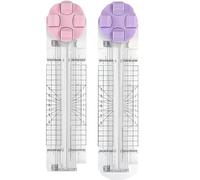 4 In 1 Paper Cutter - 4 In 1 Multi-Function Paper Trimmer, Convenient, Foldable Perforation Tool for Cardboard,Coupons,Photos,Postcards,Scrapbook (2Pcs-B)