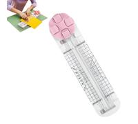 4 In 1 Paper Cutter, 4 Style Multi Function Trimmer Paper Cutter, With Straight, Wave, Creasing Blades For Craft Papers, Cardstock, Label, Photo, Postcard (Pink)