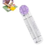 4 In 1 Paper Cutter, 4 Style Multi Function Trimmer Paper Cutter, With Straight, Wave, Creasing Blades For Craft Papers, Cardstock, Label, Photo, Postcard (Purple)