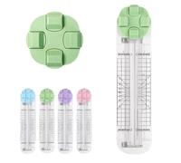 4 in 1 Paper Cutter, Bidirectional Papers Cutter, Equipped with Straight, Wavy, Perforation and Crease Blade, Creasing for Cutting Paper, Coupons, Photos (Green)