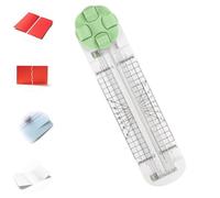 4 in 1 Paper Cutter, Duomiluo 4-in-1 Multi-function Paper Trimmer, with Straight, Wave, Creasing Blades for Craft Paper, Cardstock, Label, Photo, Postcard (Green)