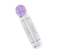 4 in 1 Paper Cutter, Duomiluo 4 Style Multi-Function Trimmer, With Straight, Wave, Perforated & Creasing Blades for Cutting Paper,Coupons,Photos,Postcards,Scrapbook,Cards (Purple)