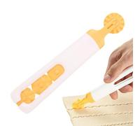 4 In 1 Pastry Cutting Wheel ABS Dough Cutter Pizza Crust Decorator Pie Edge Roller Bread Slicer Baking Tool Lightweight 15.5x3.3x2.5cm Kitchen Pastry Decoration Cutter For Baking And Cooking