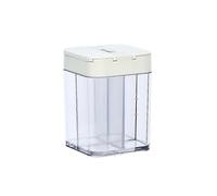 4 in 1 Plastic Salt and Pepper Mixer 4 Compartment Empty Spice Dispenser with Adjustable Holes Clear Travel Spice Jar Seasoning Jar