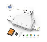 4 In 1 Sd Card Reader for Iphone And Android, Camera Card Viewer