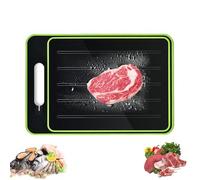 4 in 1 Thawing Mat, 4 in 1 Thawing Pad, 4 in One Thawing Mat, Defrosting Tray for Frozen Meat, Meat Thawing Board with Grater, Sharpener, Double Sided Chopping Board for Thaw Meat (Green Small)