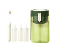 4 In 1 Travel Bottles - Refillable Toiletries Dispenser Set, Leak Proof Shampoo Container Kit With Toothbrush, Portable Travel Hygiene Kit | Compact Shower Gel Container,for Vacation Trip Airplane