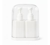 4 in 1 Travel Toiletry Dispenser Bottle Set Leakproof Containers Kit for Shampoo Cosmetics(Weiß)