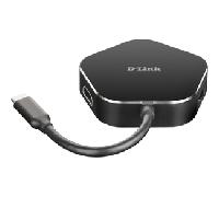 D-link 4 In 1 Usc C Hub One Size Black