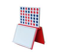 4 In A Row Table Game - Book Shape Design | 3D Printing Classic Grid Playset with Magnetic Closure, Family Entertainment for Women Boys Girls, Interactive Strategy Board Game