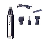 4 IN1 Nariz Eléctrica Trimmer for Afeitadora de Hombres Afeitadora Recargable Depilación Trimer Trimer Seguridad Producto Máquina de afeitar CUIDADO CUIDADO (Color : Black-no box)