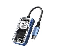 4 in1 Transparents USB C Hubs for Gaming with 5Gbps Data Transfer Speed Plugs and Play for Laptops