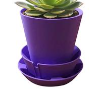 4 Inch Self Watering Pots | 10cm Automatic Watering Small Cute Planter | Outdoor Flower Pots | For Indoor Garden Porch Front Door Deck Balcony Yard Landscape Planting Trees