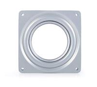 4 Inches Rotating Base, Square Lazy Susan Rotating Bearings Plate, Galvanized Steel Rotating Plate Display Base Turntable Square Display Stand Desk Tool for TV Table Bar Chair and Stool