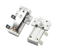 4 interruptores de termostato blanco con control de temperatura ajustable, contactos chapados en plata y regulación de 90 grados para calentador de aceite, 16 A