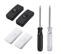 4 Interruptores En Línea, 2 Mini Destornilladores Phillips, Regulador De Intensidad En Línea, Interruptor De Luz En Línea, Controlador De Interruptor De Dispositivo, Pequeños Electrodomésticos