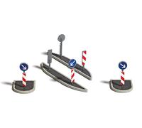 4 Islas De Cruce Y Forma Ancha HO/OO Gauge Busch 1111