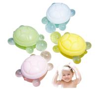 4 jabones para niños, jabón de aceite esencial con forma de pequeña tortuga, baño de limpieza de 1, 5 x 2 x 0, 9, lindos jabones de tortuga para lavarse las manos, la cara, los niños, las manos