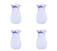 4 jarrones de cristal en miniatura elegantes organizadores de pieles de gatos con estilo decoración del hogar para mascotas contenedor de almacenamiento de pelo de cristal para gatos
