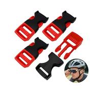 4 Juego de Clips de Barbilla de Casco,Cierres para Casco de Bicicleta, Clip de Barbilla, Cierre de Conector,Compatible con Casco de Bicicleta Y Casco Abus