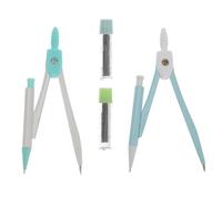 4 Juegos Brújula Escolar Portátil Caja de Almacenamiento | Plástico E Hierro, Agarre Antideslizante, para Papel y Recambios de Lápiz, Uso en Escuela y Dibujo