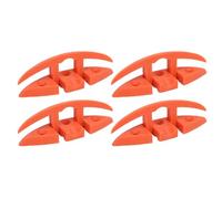 4 juegos de amarras plegables de 5 pulgadas, amarra abatible de nailon de grado marino con 3 orificios, amarra para cuerda de barco resistente a la oxidación para barcos, navíos y (Sin tornillos de