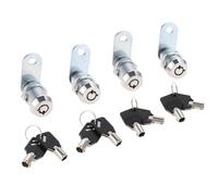 4 juegos de cerraduras de leva con llave tubular: cerraduras de cilindro con llave similar for seguridad de buzones, gabinetes, cajones y muebles(30mm)