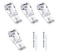 4 juegos de clips para persiana romana de plástico, cadena de persiana, ganchos en P, ganchos de seguridad para niños, clips para persianas con 4 tornillos y 4 pilares de plástico