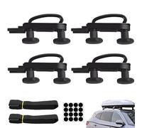 4 juegos de fijación para cofre de techo en U, kit universal de montaje para furgoneta, tornillos en U, abrazaderas de 85 mm, juego de accesorios con 8 tuercas