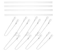 4 Juegos de Marcos de Plástico para Montaje en Tira de Póster Área de Exhibición Grande y Fácil Instalación, Ideales para Oficina y Espacios Cuadrados