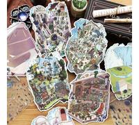 4 juegos de pegatinas 3D de gran tamaño para adultos, adolescentes, niñas, niños, manualidades, pegatinas 3D, terapia para adultos, haz tus propias escenas en miniatura para aliviar el estrés