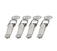 4 juegos de pestillos de palanca con resorte, clips de abrazadera de captura de acero inoxidable, pestillo de cierre de resorte para caja, caja de herramientas, cajón, 45mm/1,77"