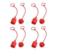 4 juegos de polvo de acoplamiento hidráulico de goma serie ISO7241B para un rendimiento mejorado en condiciones duras (3/4 pulgadas)