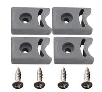 4 juegos de tope de la puerta de ducha con tornillo, tope de puertas correderas de reemplazo precipitado protector contra los accesorios de ducha de bloque anti-colisión