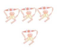 4 Juegos Fajín De Embarazo Faja Floral De Maternidad Accesorios Para Fotos De Recién Nacidos Papi y Mami Para Ser Ramillete Faja De Embarazo Boda Nupcial Fajas Tela Chocolate MAGICLULU