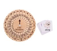 4 Juegos Tablero Giratorio Madera Para Palabras Y Ortografía