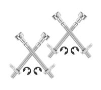 4 Juegos Tornillo de Ajuste, Kit de Reparación de Cadena | Acero Plata, Ajuste Rápido Paradas, Uso Exterior y Banco de Taller, para Cadena Motriz