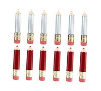 4 Juegos Tubo Vacío De Lápiz Labial Tubos De Tinte Para Labios Tubos De Relleno De Labios Vacíos Delicioso Brillo De Labios Delineador De Labios Tubo De Bálsamo Labial 6 piezas * 4 FRCOLOR