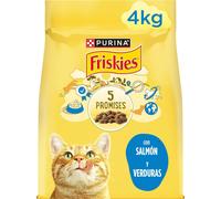 4 kg Purina Friskies Adult Pienso para gatos con salmón y verduras