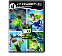 4 Kid Favorites Cartoon Network Classic Ben 10 Alien For (DVD) (Importación USA)
