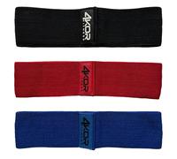 4 KOR Fitness Bandas de Cadera (3 Agarre: Azul, Rojo, Negro)