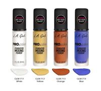 4 LA GIRL Pro color Foundation Mixing Pigment - Glm " 4 Juego Completo" Joy's