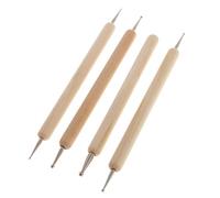 4 lápices capacitivos de doble cabeza, arcilla suave, herramienta de modelado para arte de uñas, patrón de relieve, escultura de arcilla