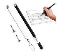 4 lápices capacitivos, lápices para teléfonos móviles, tablet, lápiz táctil 2 en 1, para todas las tabletas/teléfonos móviles, compatibles con lápiz capacitivo universal